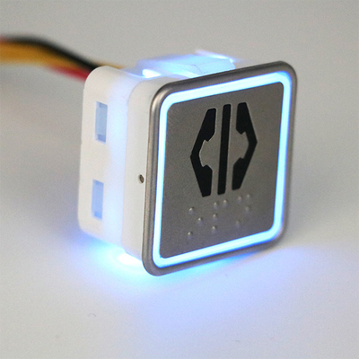 Lift Parts 32.5mm Square Elevator Control Buttons Elevator Push Button For Call LOP COP With Braille