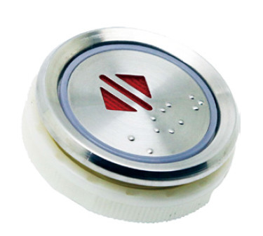 White Lift Control Elevator Push Buttons For Elevator COP LOP With Braille