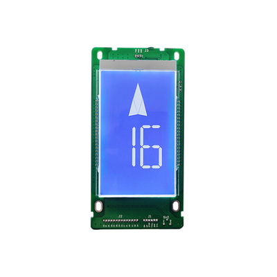 Vertical Square 7 Segment LCD Display Lift Floor Indicator Matrix Code Binary Board