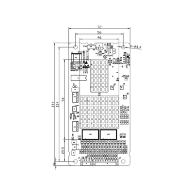 Vertical Square 7 Segment LCD Display Lift Floor Indicator Matrix Code Binary Board