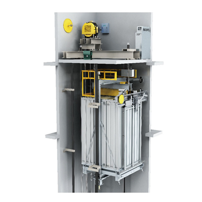 High Speed 630 To 1150kg Residential Passenger Hoist Lift 2.5m/S