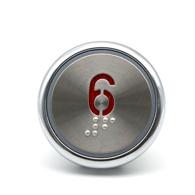 Elevator Floor Cop Lop Elevator Push Button 27mm Red Number Touch Call Button