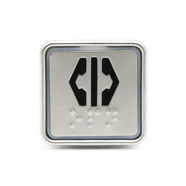 Lift Parts 32.5mm Square Elevator Control Buttons Elevator Push Button For Call LOP COP With Braille