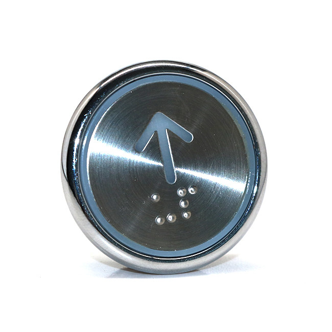 Stainless Steel Xizi Otis Braille Elevator Button Lift Up Down Push Button 35mm